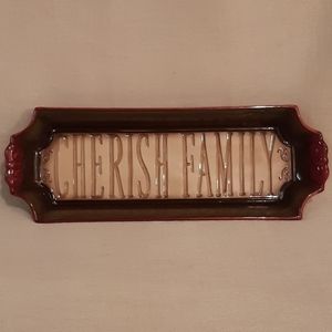 Cherish Family Holiday Serving Tray